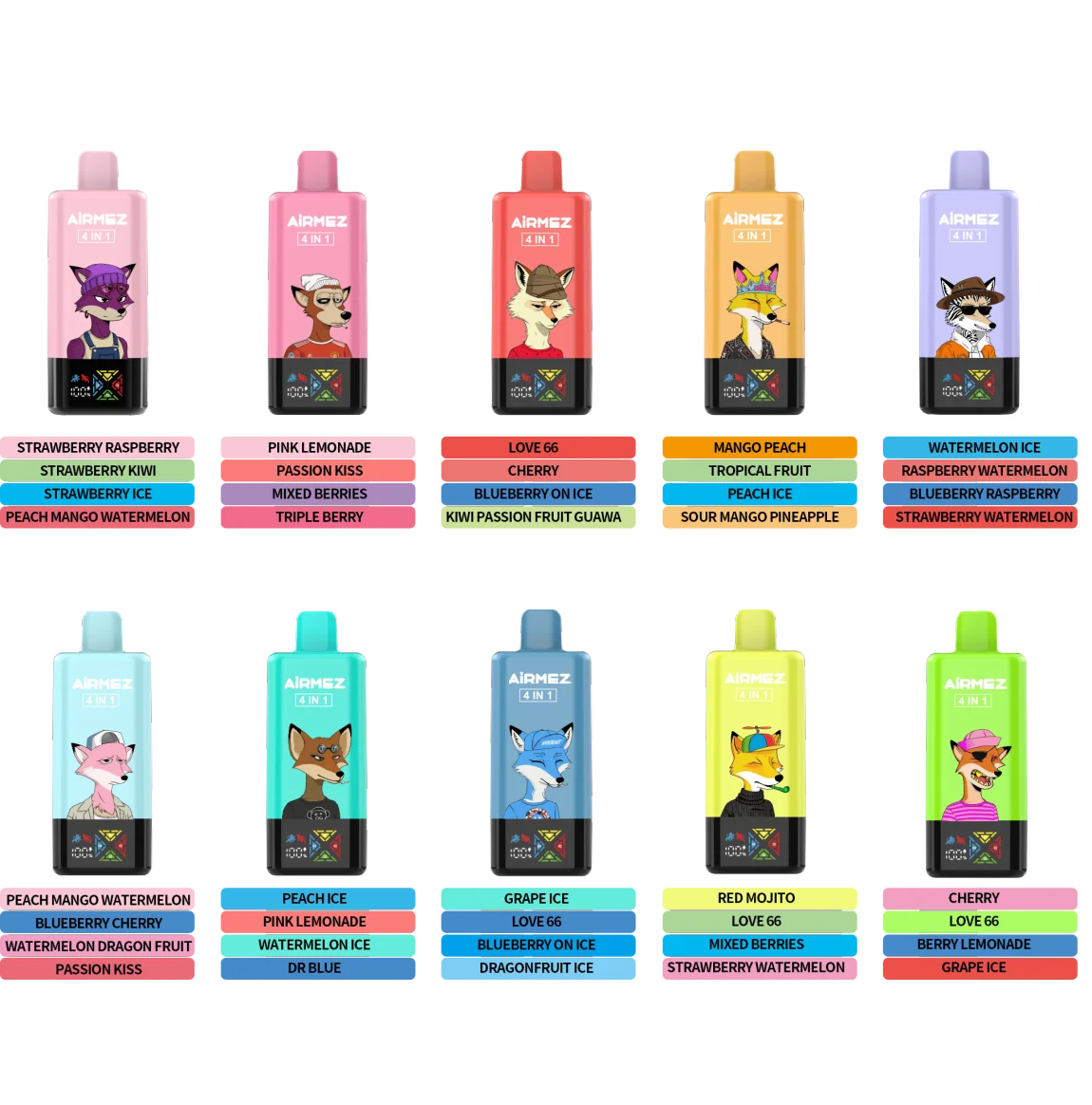 Airmez FOX 120K 4in1 jednorazové vape