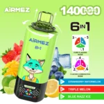 Airmez FOX 140K 6in1 jednorazové vape – produktový pohľad 09