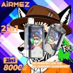 Airmez FOX 2in1 80K jednorazové vape – produktový pohľad 05