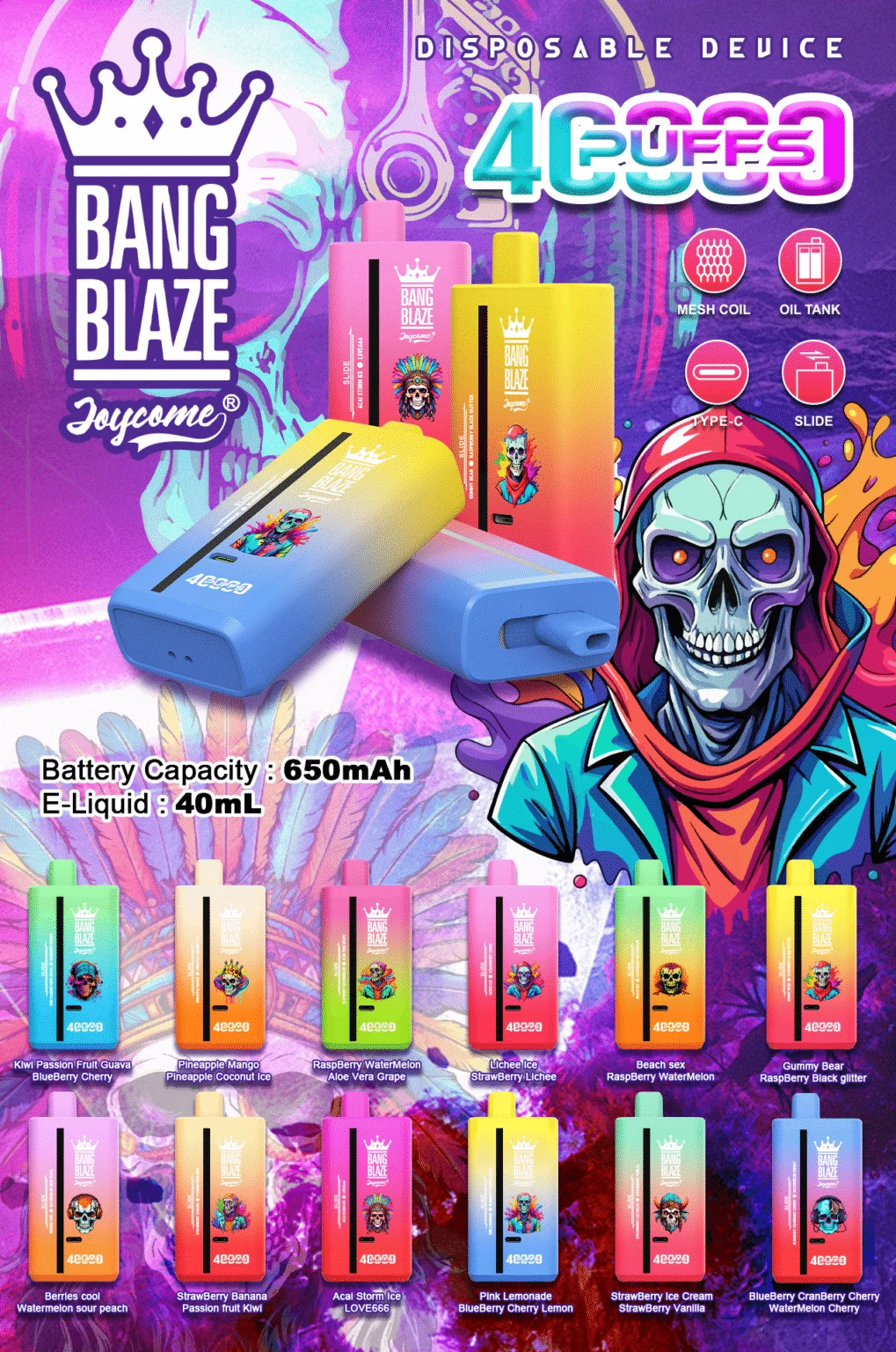 Bang Blaze 40K jednorazové vape