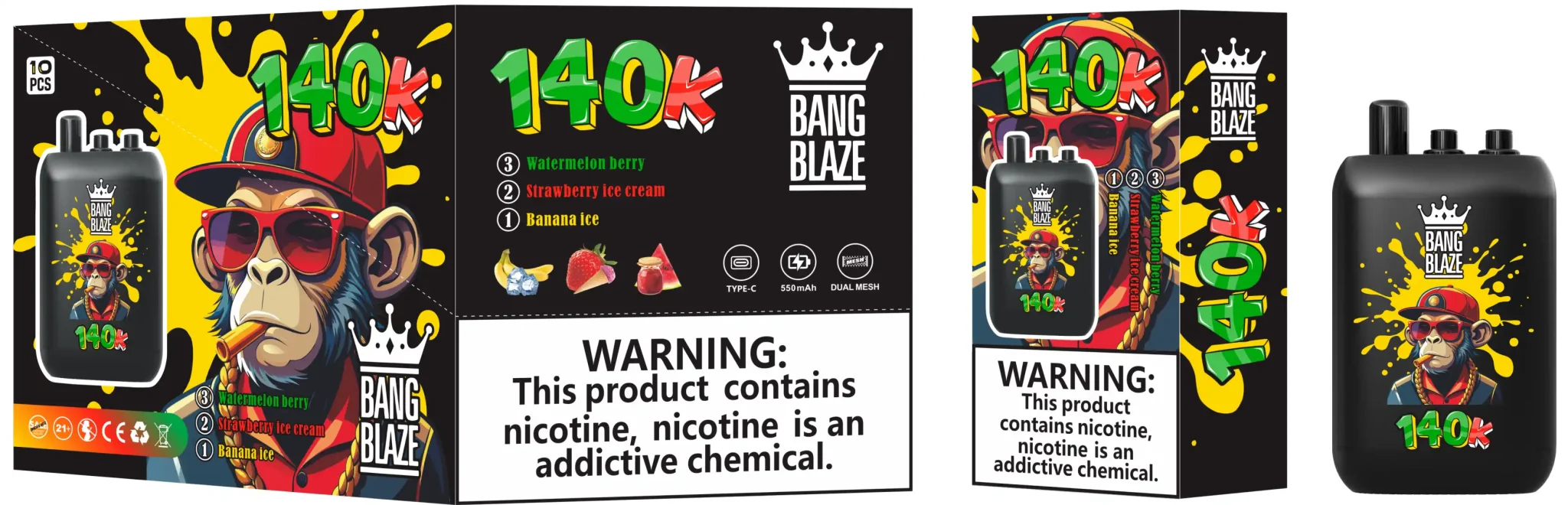 Bang Blaze 140K jednorazové vape