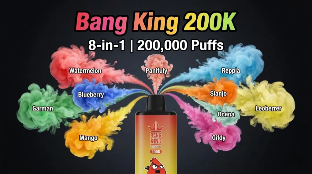 Bang King 200K 8in1 jednorazové vape