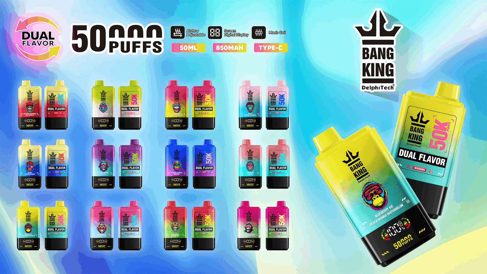 Bang King 50K jednorazové vape