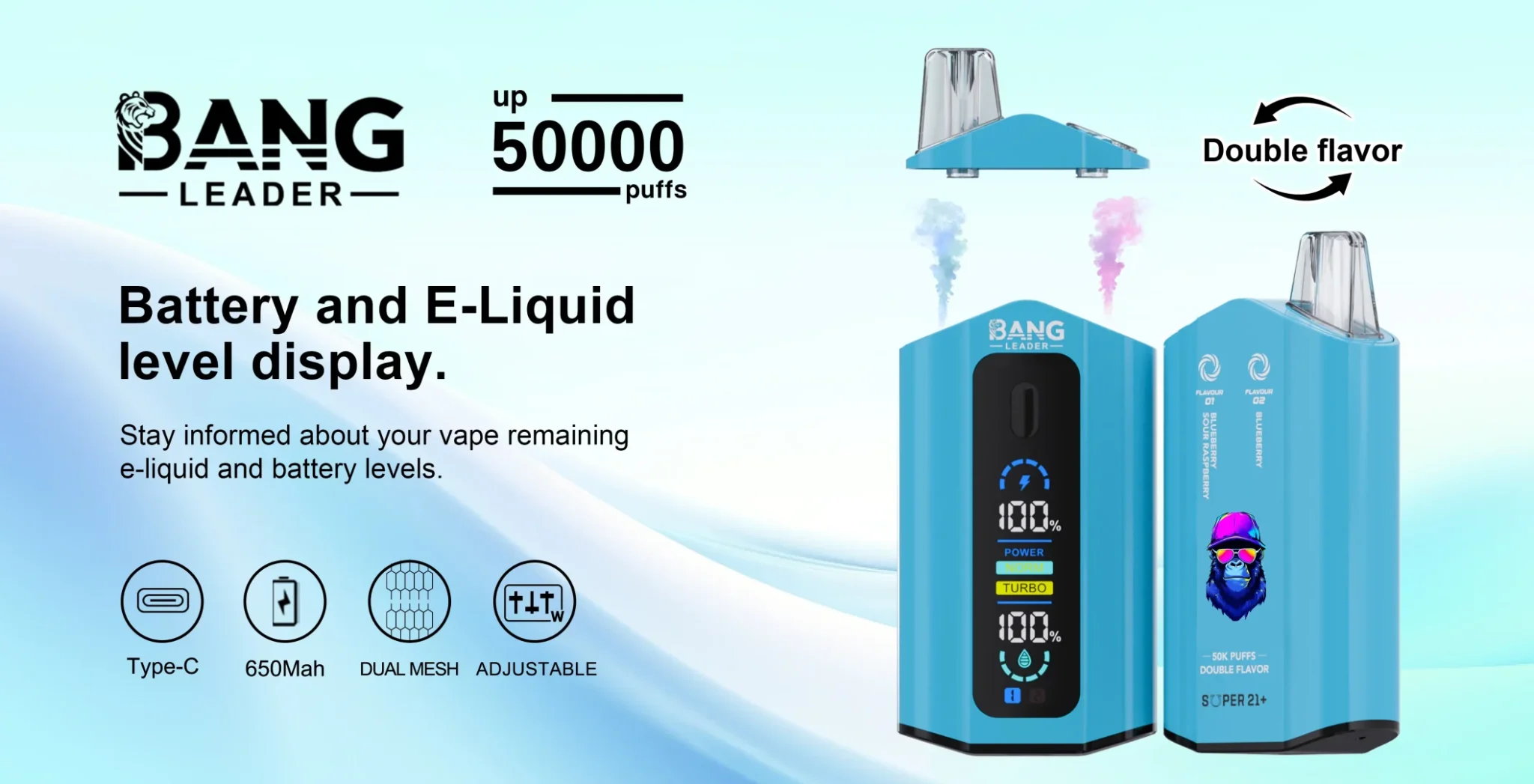 Bang Leader 50K jednorazové vape – produktový pohľad 02