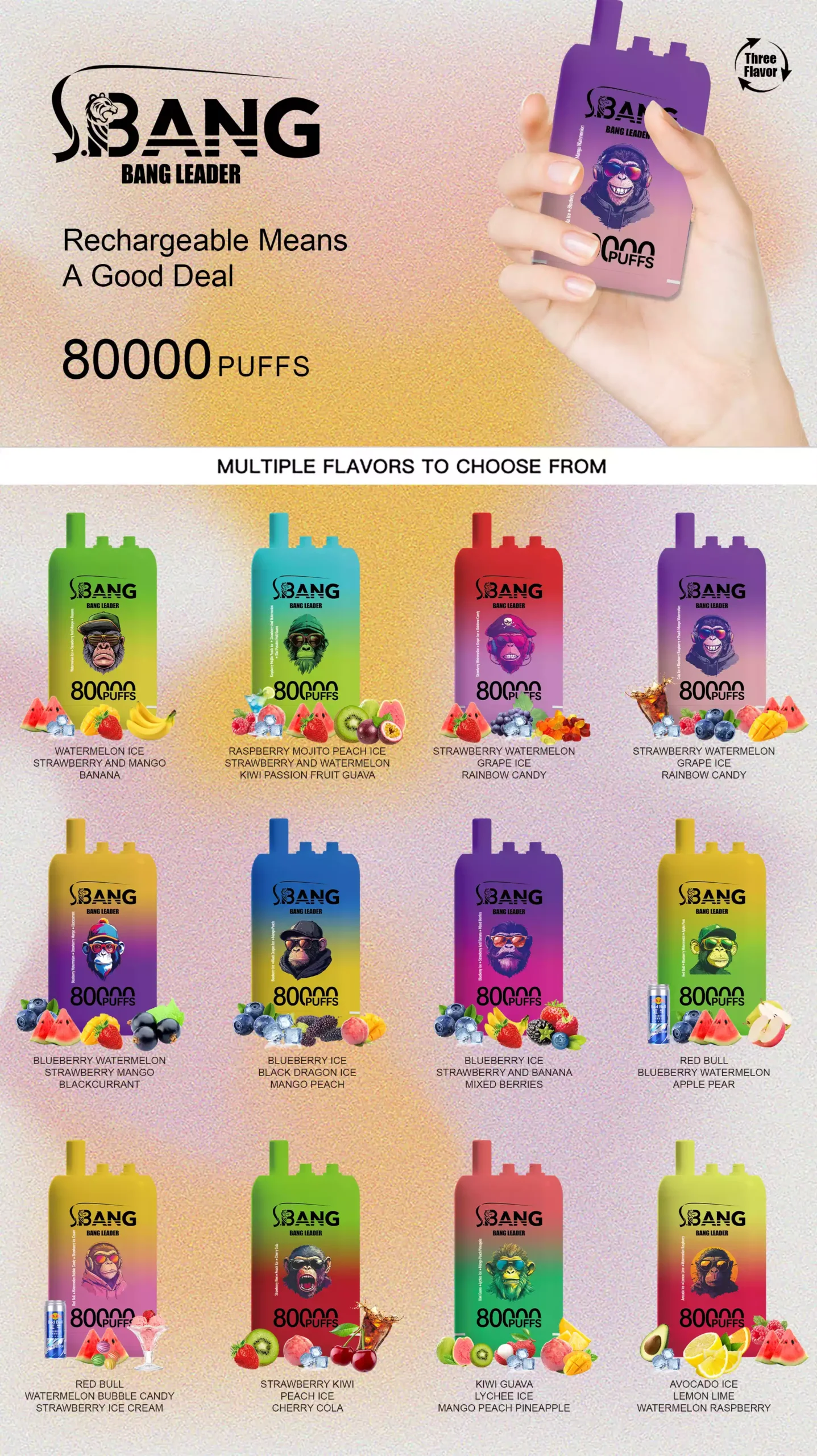 Bang Leader 80K jednorazové vape