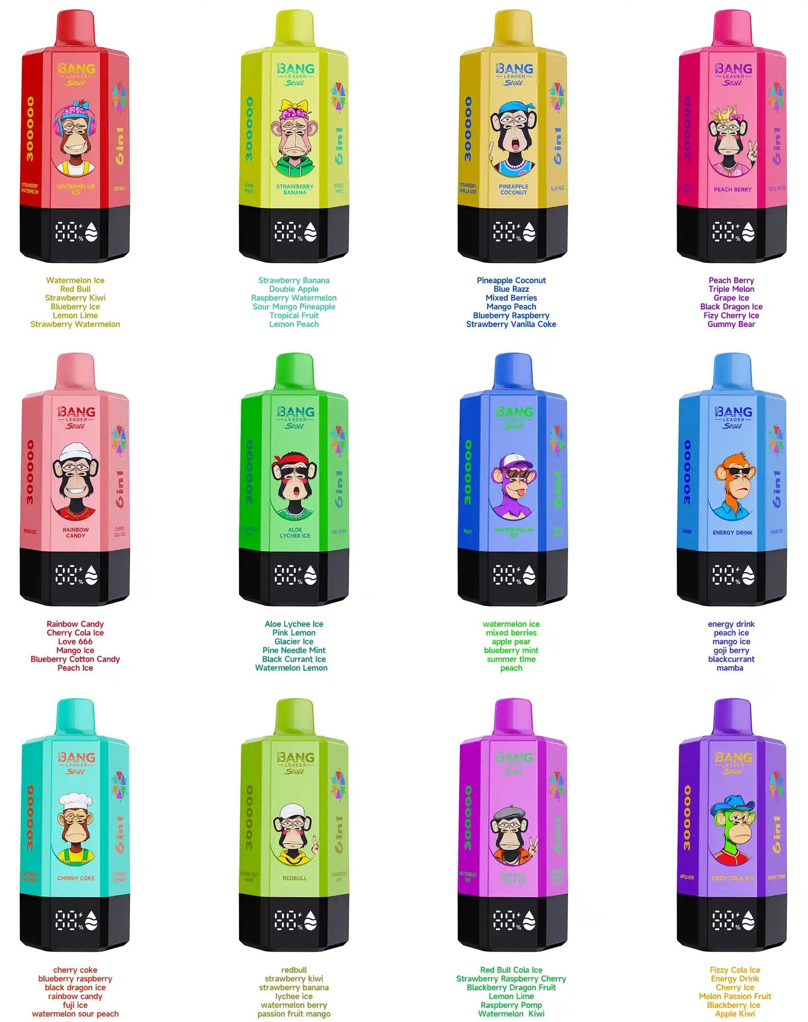 Bang Leader Stoll 300K 6in1 jednorazové vape