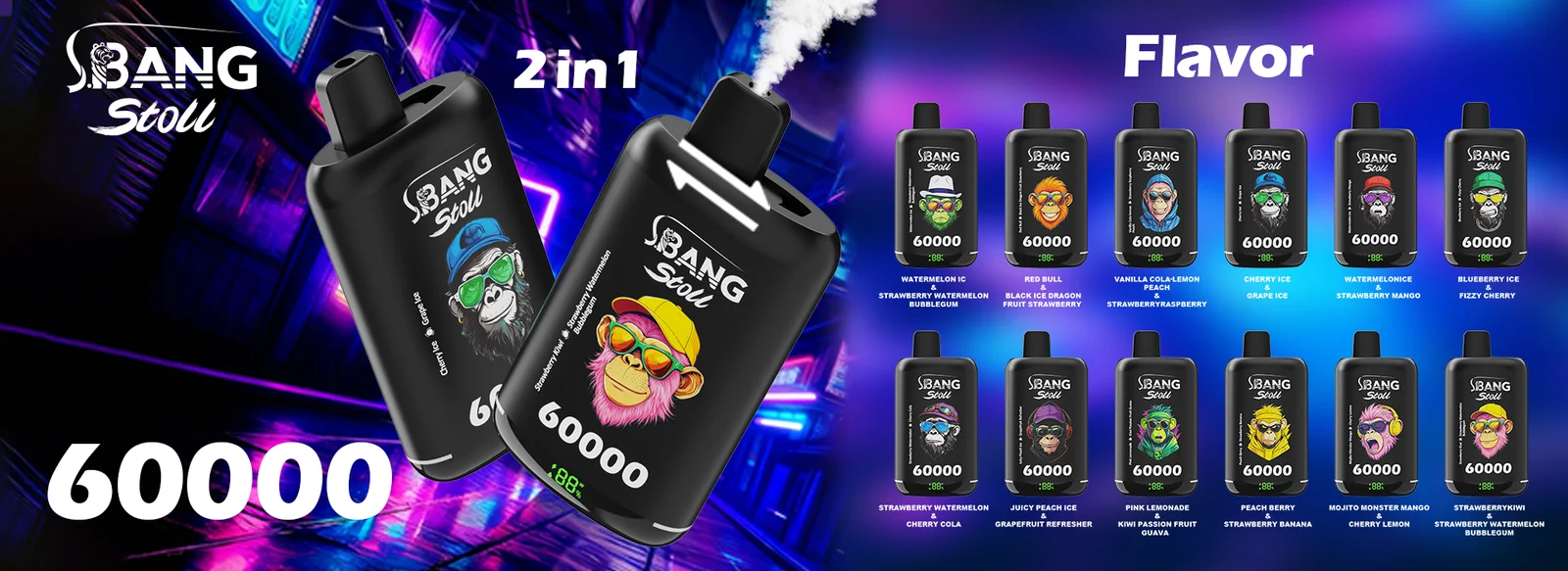 Bang Leader Stoll 60K jednorazové vape – produktový pohľad 03