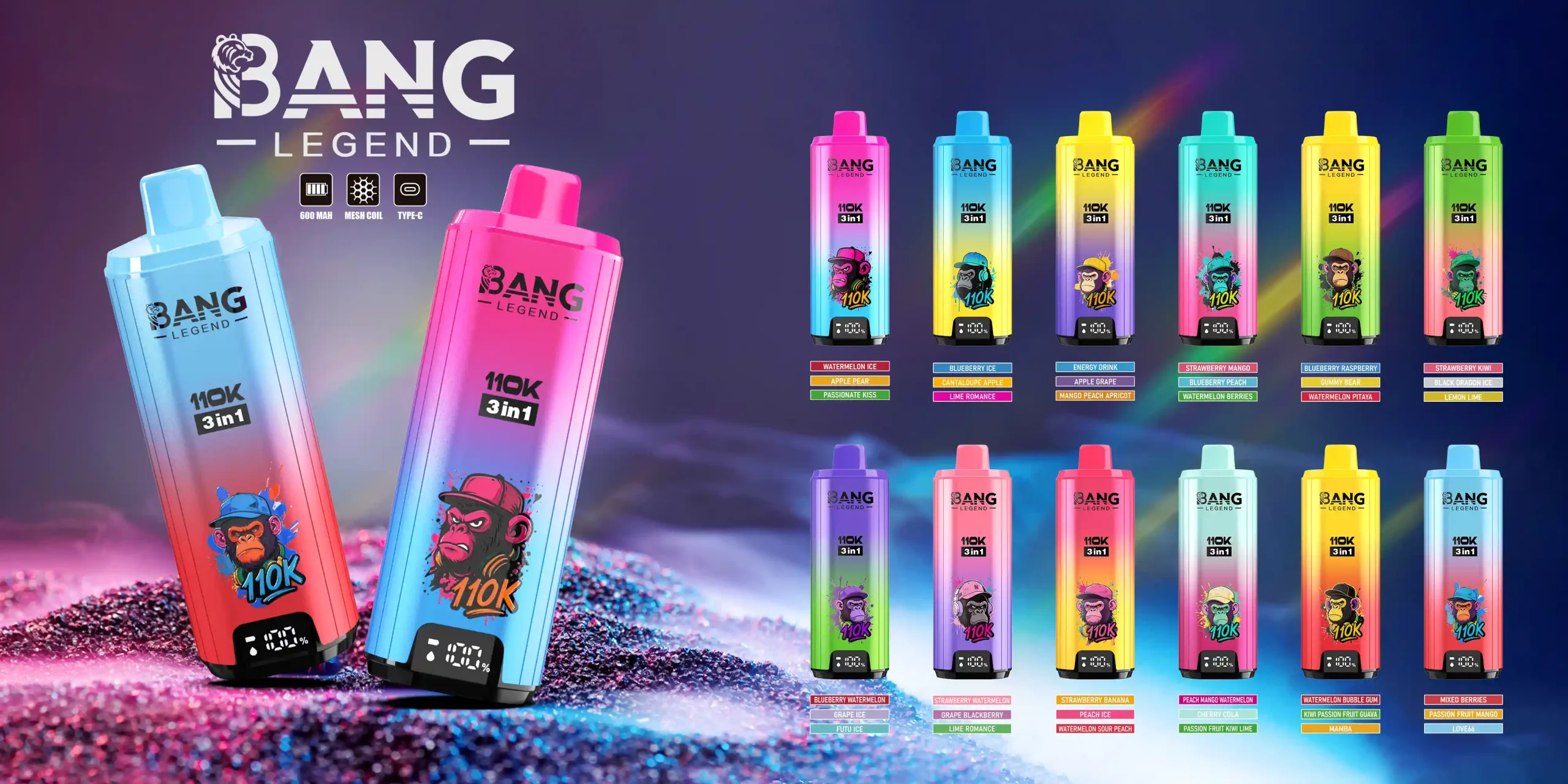 Bang Legend 110K 3in1 jednorazové vape