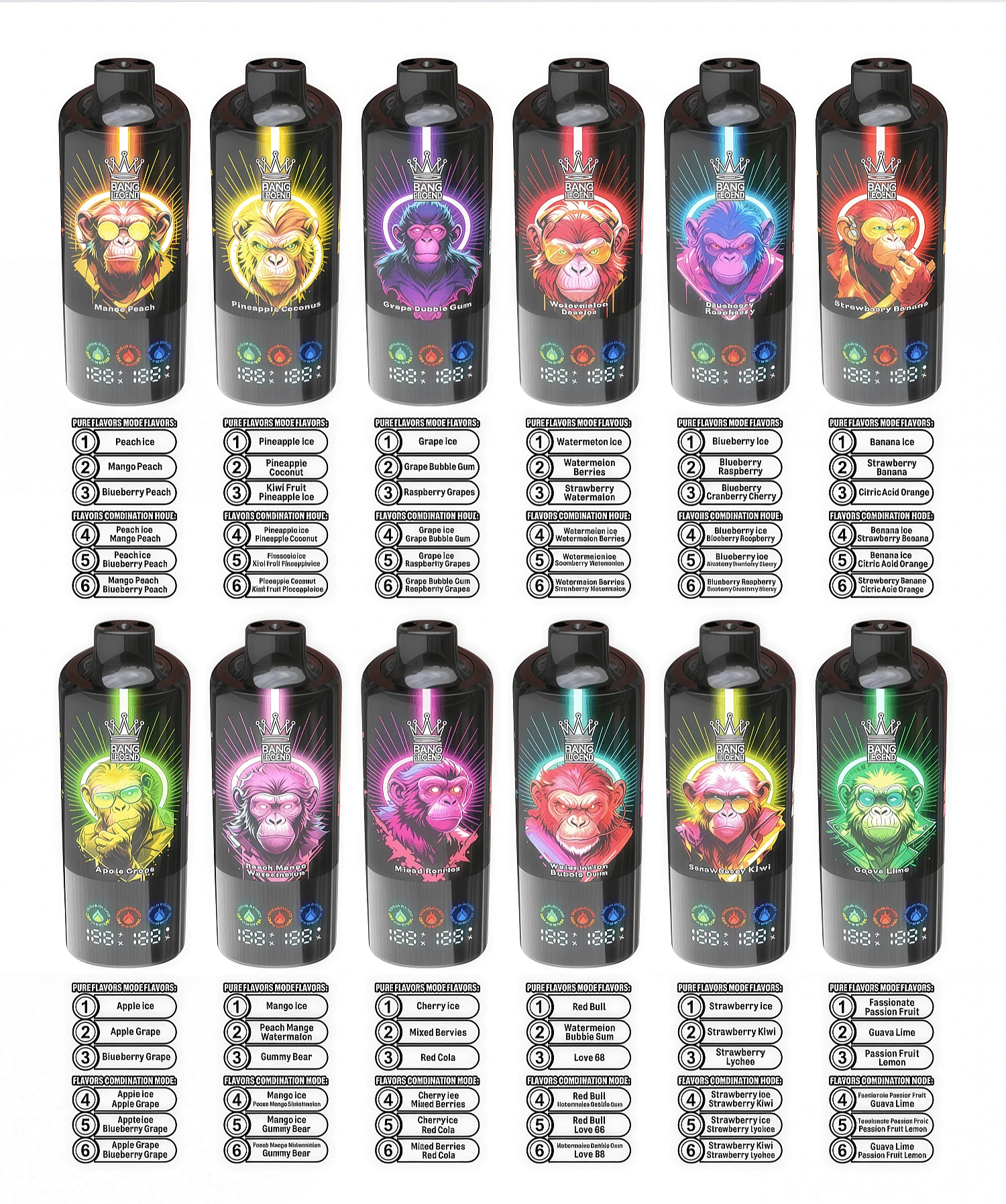 Bang Legend 150K 6in1 jednorazové vape – produktový pohľad 02