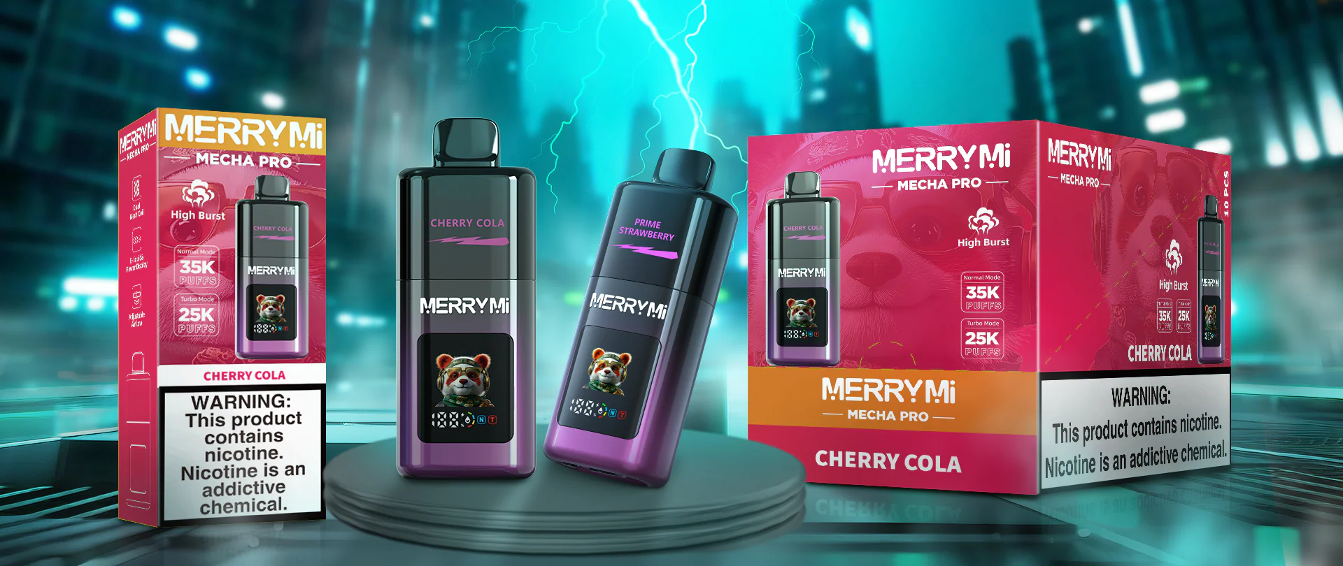 Merry Mi Mecha Pro 35K jednorazové vape – produktový pohľad 04